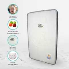 CUZKA - Colchón para Pack and Play «LLAMITA» White