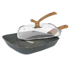 GENERICO - Sarten Antiadherente Granito Tipo Parrillero 24cm