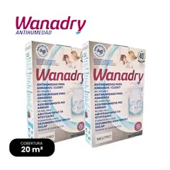 GENERICO - Absorbente de humedad para closet recargable WANADRY x 2 und