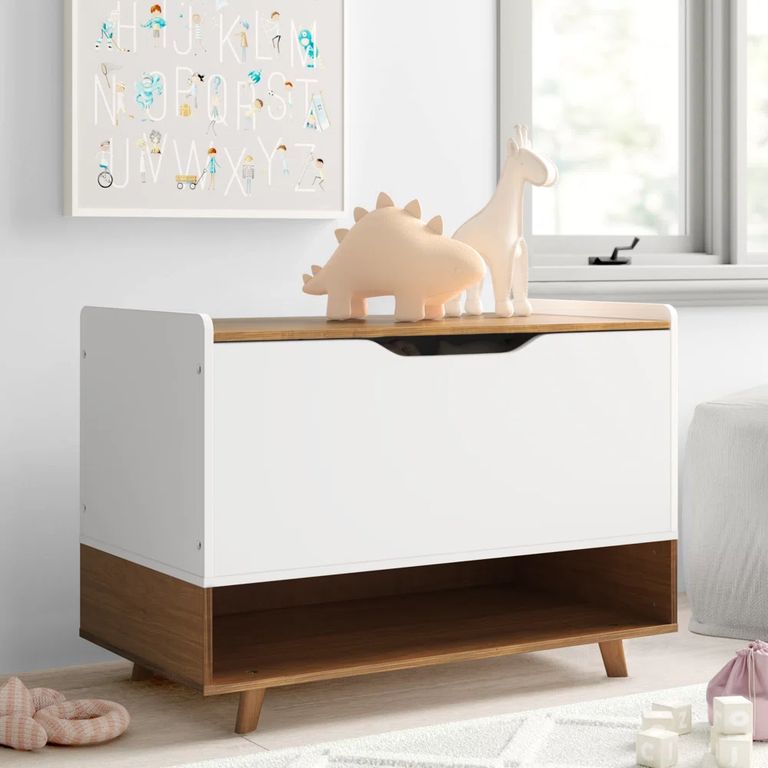 Baúl Kids Moderno color BlancoMarrón TU MESITA