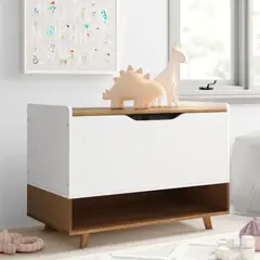 TU MESITA - Baúl Kids Moderno color BlancoMarrón