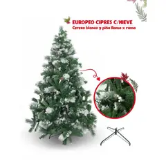 GENERICO - Árbol de Navidad Cipres con Nieve 180M Rama x Rama