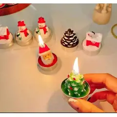 GENERICO - Mini Velas decorativas Navideñas