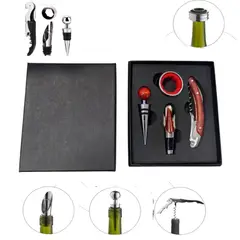 GENERICO - SET DE 4 ACCESORIOS KIT ABRIDOR  accesorio mango madera