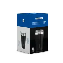 TRAMONTINA - Vaso Térmico con tapa 550 ml Negro Exata - Tramontina