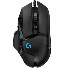 LOGITECH - Mouse Gamer Logitech G502 Hero 11 Botones 16000 DPI negro