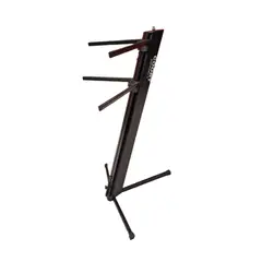 GENERICO - SOPORTE DE DOBLE TECLADO COORT NEGRO