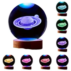 GENERICO - Lampara Esfera Multicolor Saturno