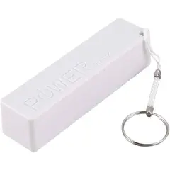 GENERICO - Batería externa portátil Power Bank 1800 mAh - Blanco