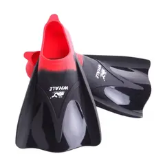 GENERICO - Aletas de Natacion cortas niños Whale Silicona - XXXS