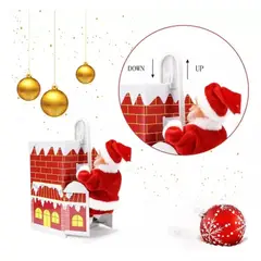 GENERICO - Trepador Papá Noel de Chimenea Navideño