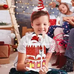 GENERICO - PAPA NOEL DECORATIVO ENTRA POR LA CHIMENEA