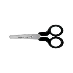 PRETUL - Tijera acero inoxidable punta roma escolar