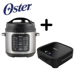 OSTER - Combo Multiolla CKSTPCECT57DF + Sandwichera CKSTSM400 Negra
