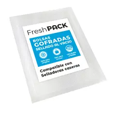 GENERICO - Bolsas Gofradas Sellado al Vacío 17x21 Cm 100 Und
