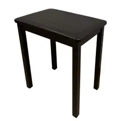 GENERICO - BANQUETA DE MADERA ACOLCHONADO CON CUERINA COLOR MARRON