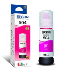 EPSON - Botella de Tinta 504 Magenta rinde 7500 páginas 70ml