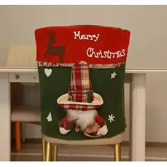GENERICO - Fundas de Sillas Navideñas diseño Papa Noel