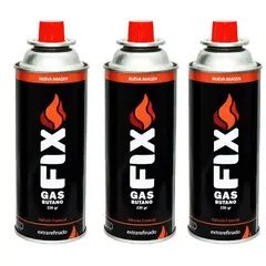 FIX - 3 Gas Butano Ultra Refinado valvula universal cocinillas flameador