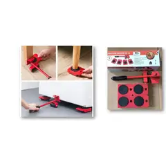 GENERICO - KIT LEVANTA MUEBLES ELEVADOR PARA MOVER MUEBLES