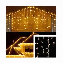 GENERICO - Cascada de Luces Led AMARILLAS por 5 Mts Decorativas