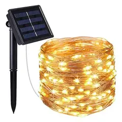 GENERICO - LUCES NAVIDEÑAS CON PANEL SOLAR AHORRATIVO