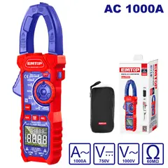 EMTOP - TESTER MULTIMETRO DIGITAL 6A/60A/1000A 6000 COUNTS DE GANCHO EDMR210001
