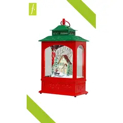 CASA BELLA - Farol de Navidad Musical con Luces y Nieve