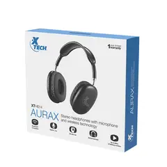 XTECH - Audifono Con Microfono Aurax Estéreo Wireless Bt Negro