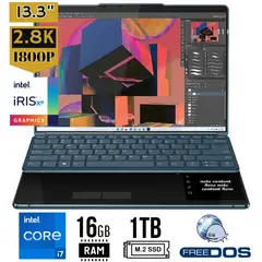 LENOVO - Laptop Yoga Book 9 13IRU8, Intel Core i7-1355U, Ram 16GB, SSD 1TB, 2 x 13.3 Touch, Win 11