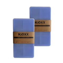 KIOXX - Set de 2 Cubetas de Silicona 8 Cavidades Azul