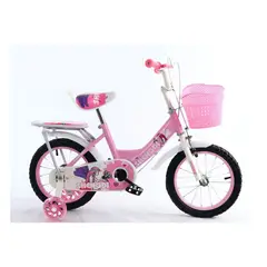 GENERICO - Bicicleta Para Niña Infantil Kids Aro 12 Doble Asiento Rosa