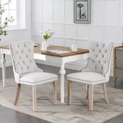DMUEBLES - DM Comedor 2 sillas Italy - Natural/Blanco
