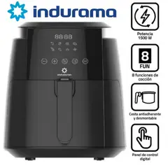 INDURAMA - Freidora de Aire con Panel Digital FAI-35DN Negro
