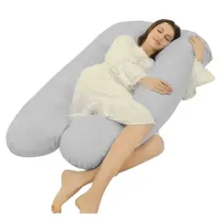 GENERICO - Almohada Prenatal y de Lactancia BaVi  Confort Pre y Post Parto  Gris