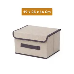 RYBIU IMPORT - Cajon Util de 25x19x16 Beige Y+Regalo Ligas para Peinar