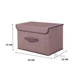 RYBIU IMPORT - Cajon Util de 25x19x16 Marron Y+Regalo Ligas para Peinar
