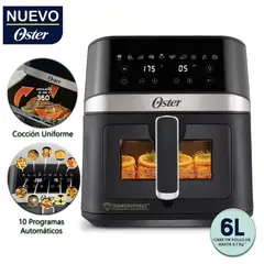 OSTER - Freidora de Aire Digital 10 Programas 6 Lts CKSTAF60WDDF