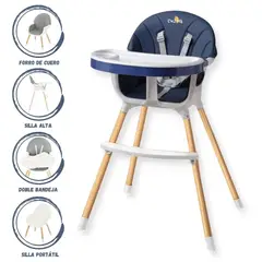 BABY KITS - Silla De Comer 2 en 1 Para Bebés «LUNCH» Blue
