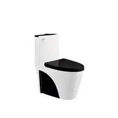 XM - INODORO ONE PIECE BLANCO CON NEGRO IN8835N