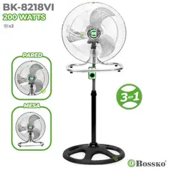 BOSSKO - Ventilador 3 en 1 18" Semi-Industrial 3 Velocidades BK-8218VI