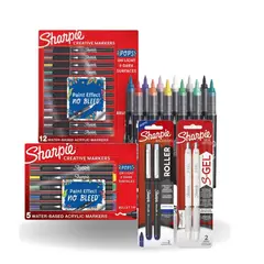 SHARPIE - Pack Creative Acrílico más Bolígrafos 0.5 y 0.7