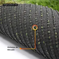 QRUBBER - Grass Sintético Frutillar Premium 2m x 20m x 40mm -