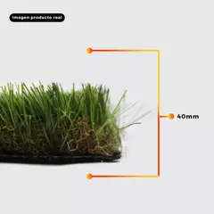 QRUBBER - Grass Sintético Frutillar Premium 4m x 10m x 40mm