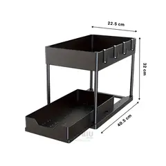 GENERICO - Estante Elegante para Habitaciones en Negro Y+Gift Stickers