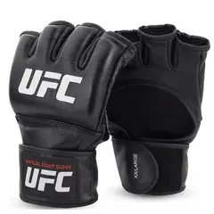 UFC - Guantes de MMA Pro Negro - 100% Cuero - L