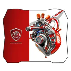 SIGMA - Pad Mouse X37 Rojo y Blanco