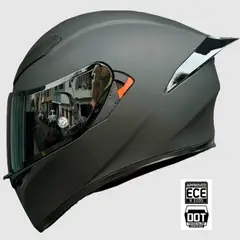 CES - CASCO MOTO REVOX NEGRO MATE VISOR DIURNO
