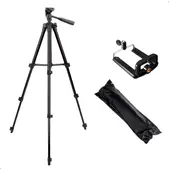 GENERICO - Trípode Celular Camara Portátil Aluminio 102cms + Adaptador