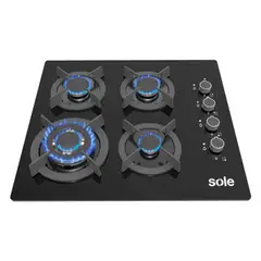 SOLE - Cocina Empotrable 4 Hornillas 60 cm SOLCO068.